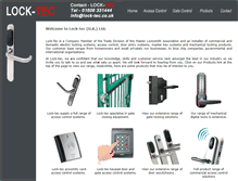 Tablet Screenshot of lock-tec.co.uk